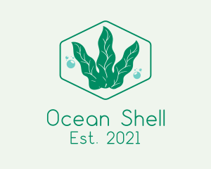 Green Ocean Seaweed logo design