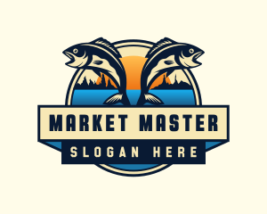 Fish Lake Market logo design