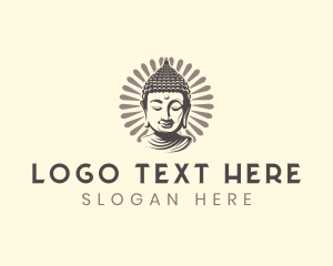 Religious Spiritual Buddha  logo