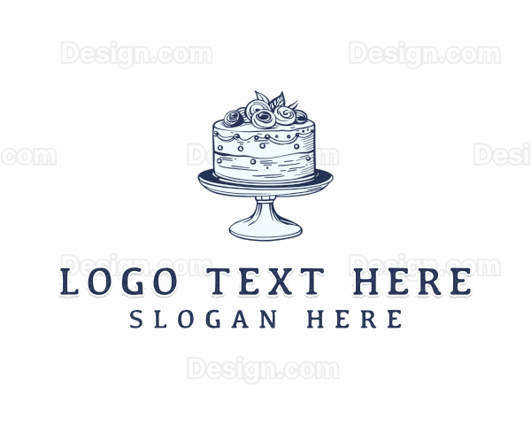 Cake Baking Dessert Logo