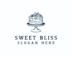 Cake Baking Dessert logo design