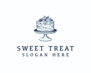 Cake Baking Dessert logo design