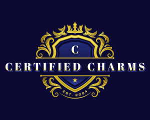 Luxury Crown Shield logo design