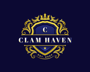 Luxury Crown Shield logo design