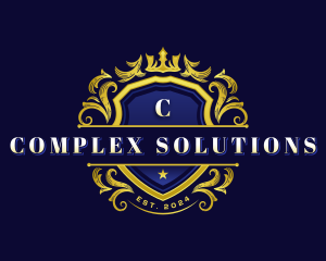 Luxury Crown Shield logo design