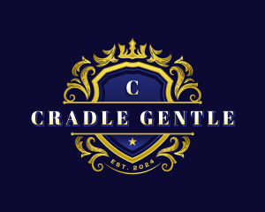 Luxury Crown Shield logo design