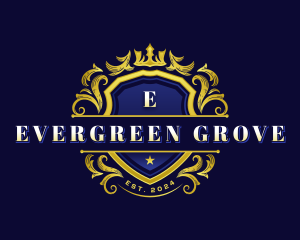 Luxury Crown Shield logo design