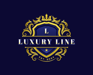 Luxury Crown Shield logo design