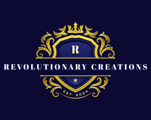 Luxury Crown Shield logo design