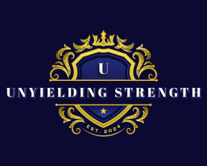 Luxury Crown Shield logo design