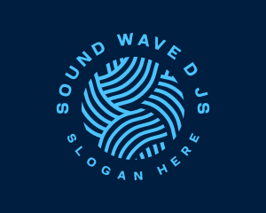 Wave Yarn Pattern logo design