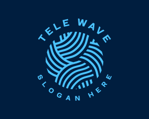 Wave Yarn Pattern logo design