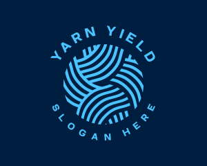 Wave Yarn Pattern logo design