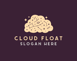 Cosmic Galaxy Cloud logo design