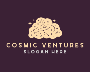 Cosmic Galaxy Cloud logo design