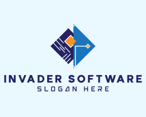 Software Circuitry Tech  logo design