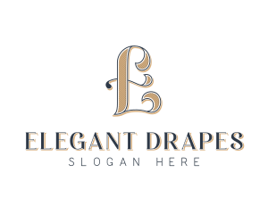 Elegant Hotel Restaurant Letter E logo design