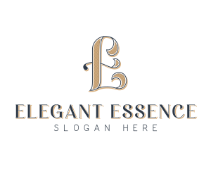 Elegant Hotel Restaurant Letter E logo design