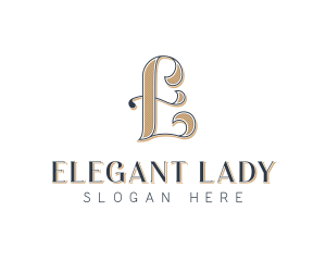 Elegant Hotel Restaurant Letter E logo design