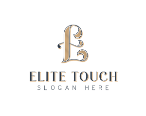 Elegant Hotel Restaurant Letter E logo design