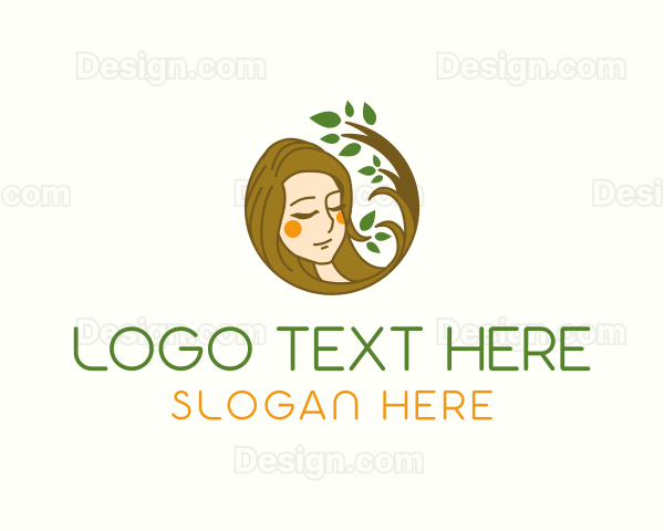 Woman Organic Hair Logo