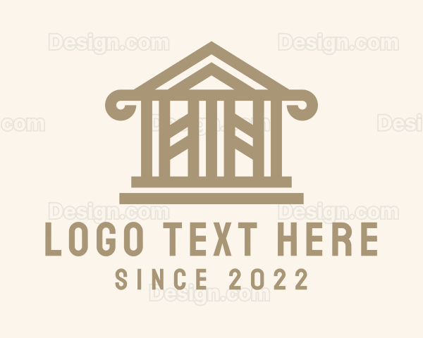 Pantheon Architecture Building Logo