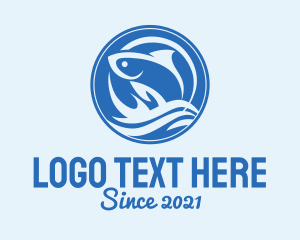 Ocean Wave Fish logo