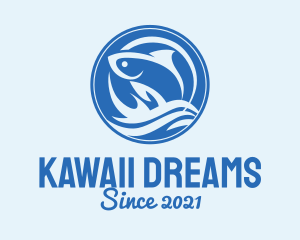 Ocean Wave Fish logo