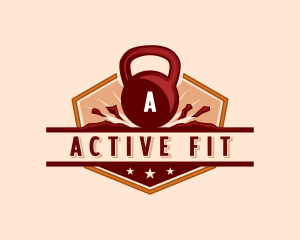 Kettlebell Gym Fitness logo design