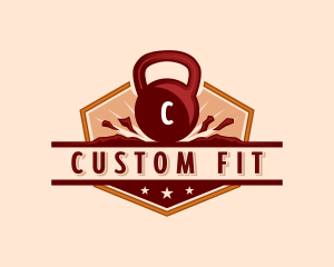 Kettlebell Gym Fitness logo design