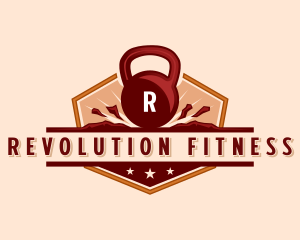 Kettlebell Gym Fitness logo design