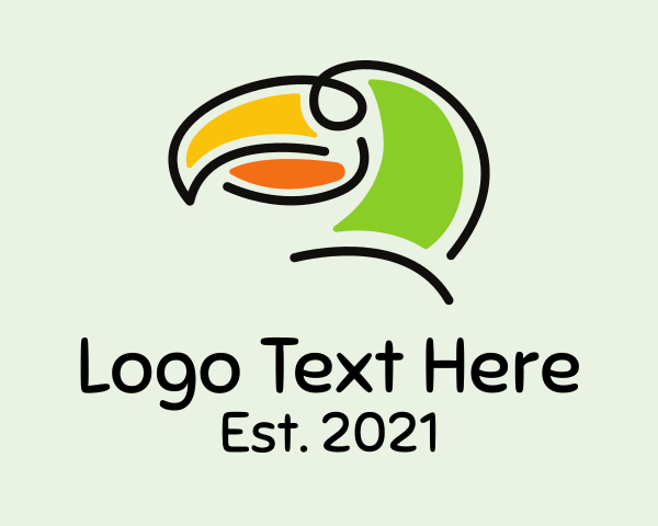 Tropical Bird logo example 1