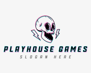 Neon Skull Gaming logo design