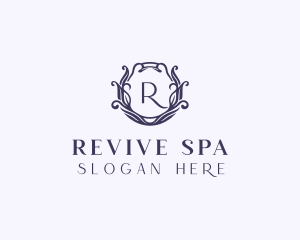 Organic Floral Spa logo design