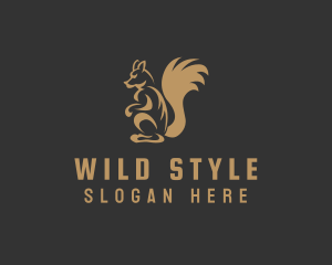 Wild Angry Squirrel logo design