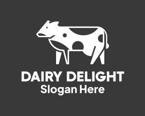 Cow Milk Dairy logo design