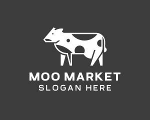 Cow Milk Dairy logo design