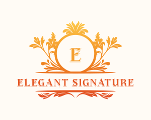 Floral Elegant Fashion logo design