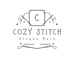 Embroidery Sewing Needle logo design