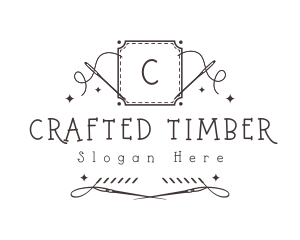 Embroidery Sewing Needle logo design