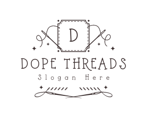 Embroidery Sewing Needle logo design