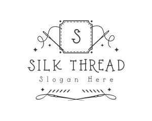 Embroidery Sewing Needle logo design