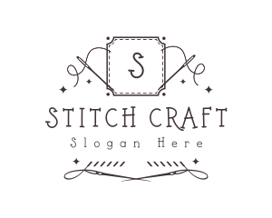 Embroidery Sewing Needle logo design