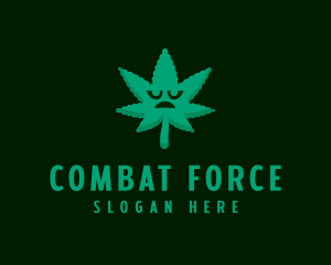 Marijuana Leaf Cartoon logo