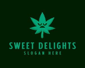 Marijuana Leaf Cartoon logo