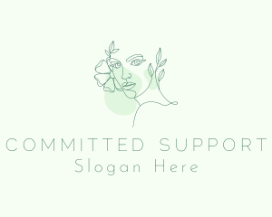 Natural Woman Beauty logo design