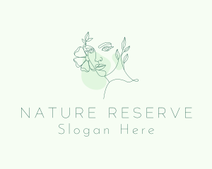 Natural Woman Beauty logo design