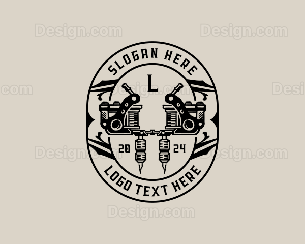 Needle Tattoo Machine Logo