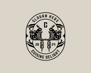 Needle Tattoo Machine Logo