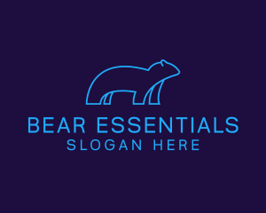 Wild Polar Bear  logo design